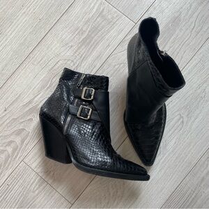IRO snakeskin ankle boots